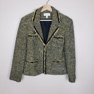 Conrad C Yellow & Black Tweed Jacket Size 12